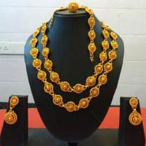Manufacturers Exporters and Wholesale Suppliers of Gold Necklace Set Mumbai Maharashtra